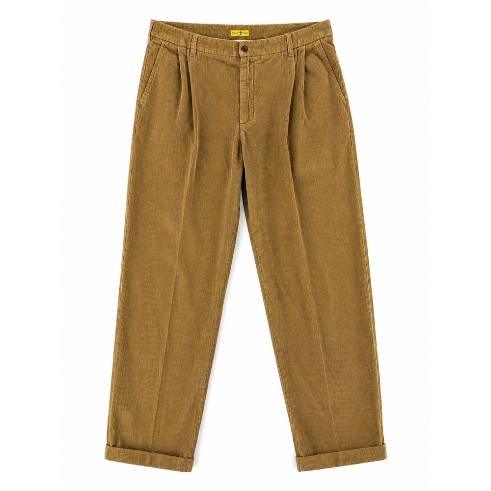 Vintage Duck Head Corduroy Pants 38x32 Pleated 90s Classic Casual Y2K Preppy